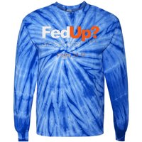 Fed Up Give God Control Christian Jesus Tie-Dye Long Sleeve Shirt