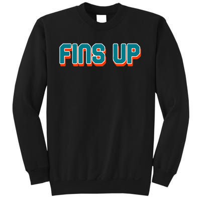 Fins Up Gift For Miami Sport Fan Sweatshirt