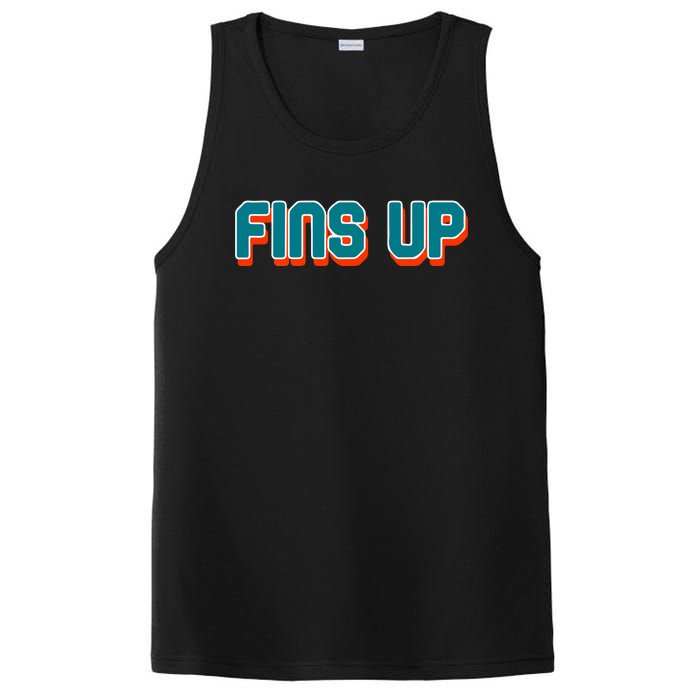 Fins Up Gift For Miami Sport Fan PosiCharge Competitor Tank