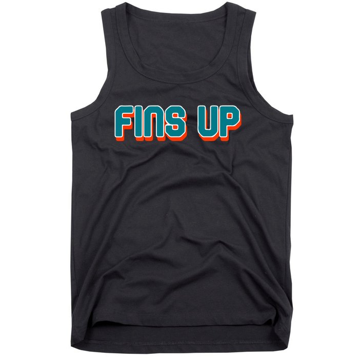 Fins Up Gift For Miami Sport Fan Tank Top