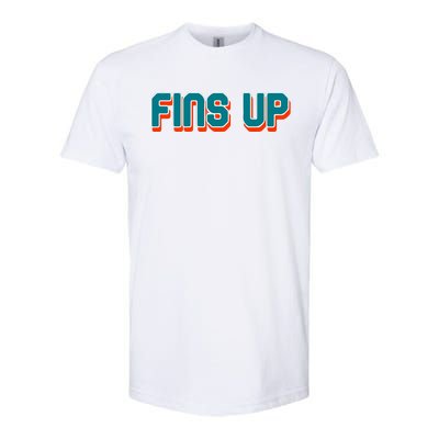 Fins Up Gift For Miami Sport Fan Softstyle CVC T-Shirt