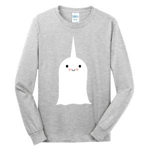 Friendly Unicorn Ghost Boonicorn Gift Tall Long Sleeve T-Shirt