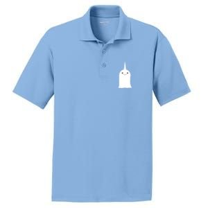 Friendly Unicorn Ghost Boonicorn Gift PosiCharge RacerMesh Polo