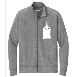 Friendly Unicorn Ghost Boonicorn Gift Stretch Full-Zip Cadet Jacket