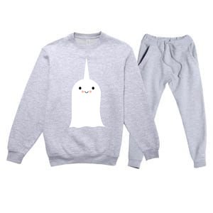 Friendly Unicorn Ghost Boonicorn Gift Premium Crewneck Sweatsuit Set