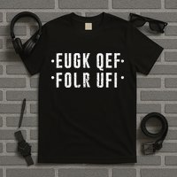 Fold Up Hidden Message Fuck Off T-Shirt