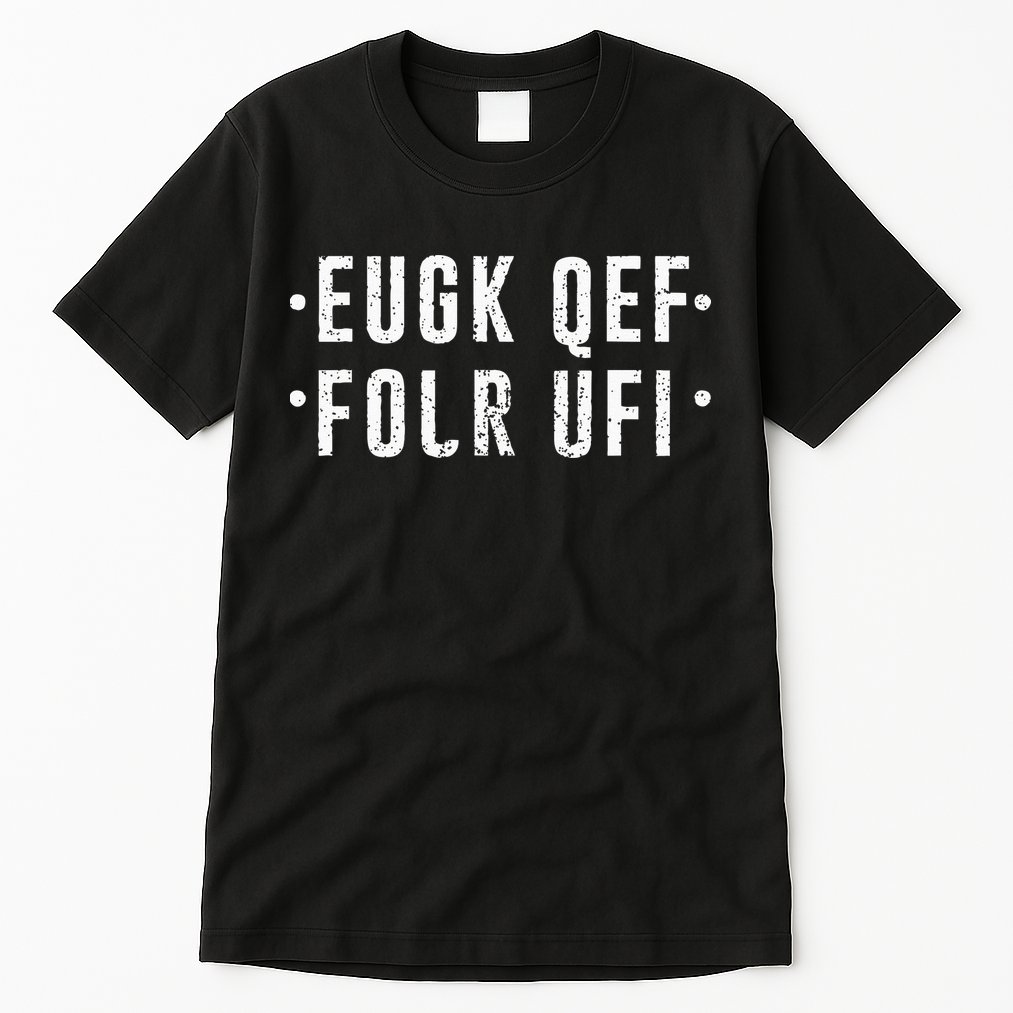 Fold Up Hidden Message Fuck Off Tall T-Shirt