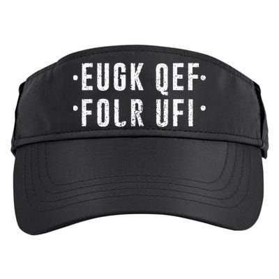 Fold Up Hidden Message Fuck Off Adult Drive Performance Visor