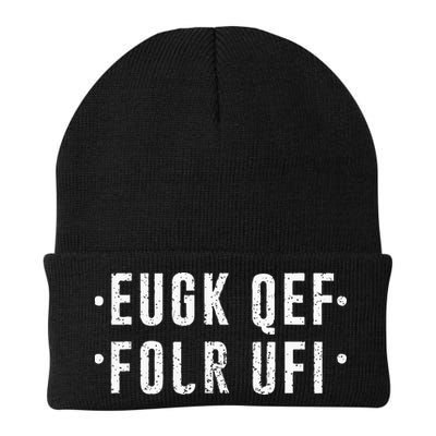 Fold Up Hidden Message Fuck Off Beanie