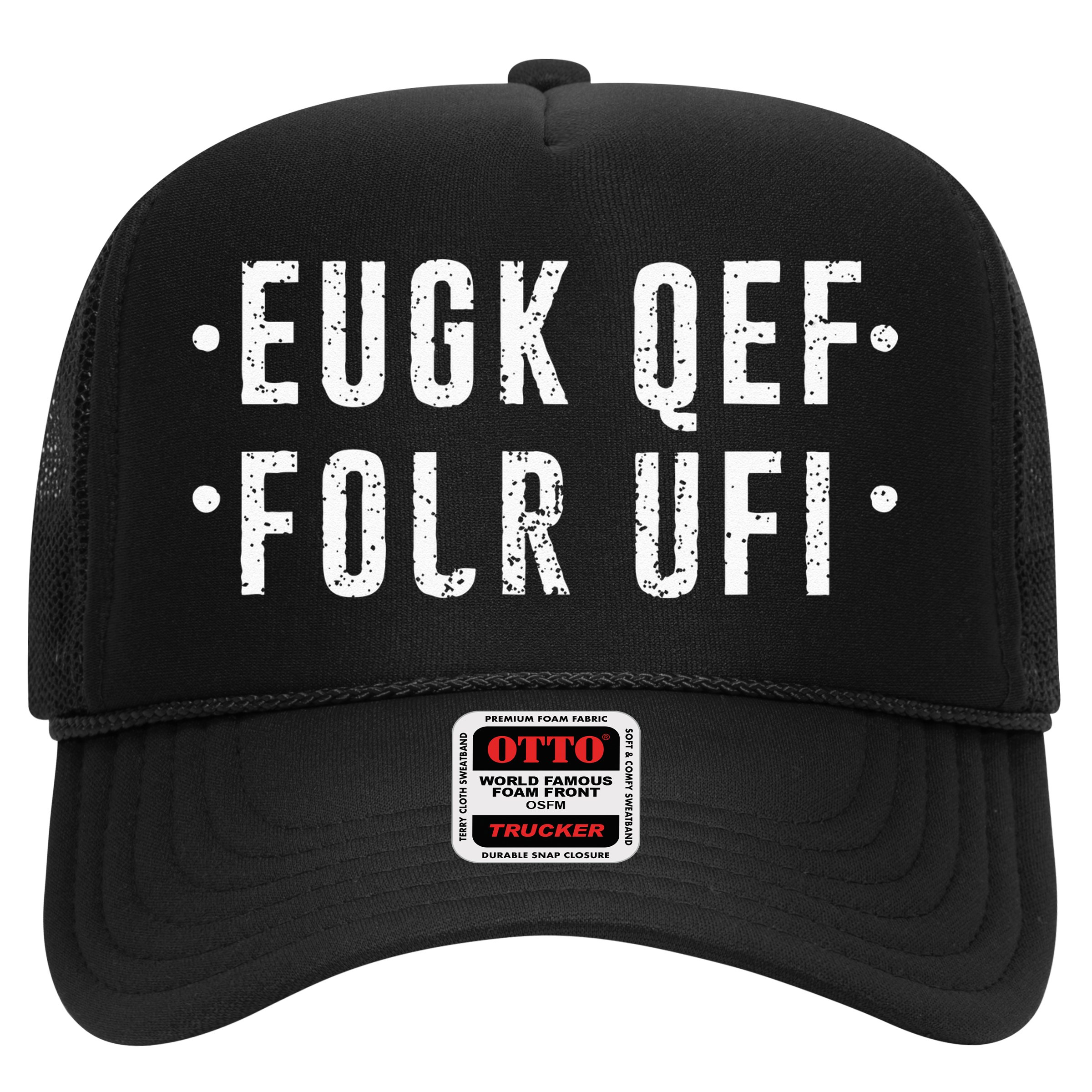 Fold Up Hidden Message Fuck Off Hat