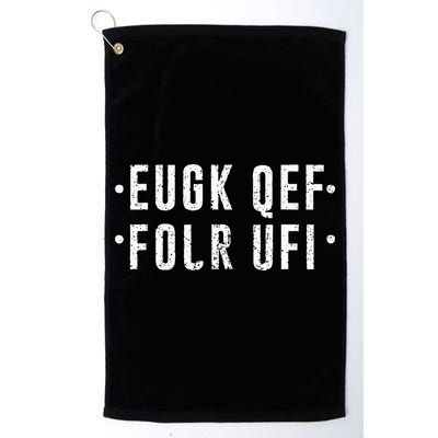 Fold Up Hidden Message Fuck Off Golf Towel