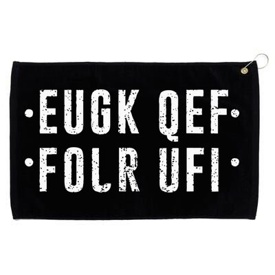 Fold Up Hidden Message Fuck Off Grommeted Golf Towel