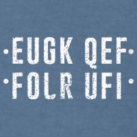 Fold Up Hidden Message Fuck Off Garment-Dyed Sweatshirt