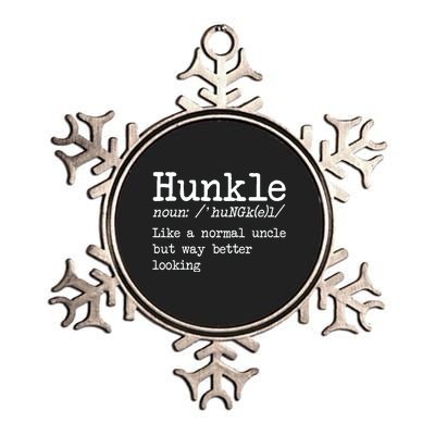 Funny Uncle Hunkle Definition Funny Cool Uncle Metallic Star Ornament