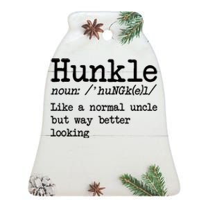 Funny Uncle Hunkle Definition Funny Cool Uncle Ceramic Bell Ornament