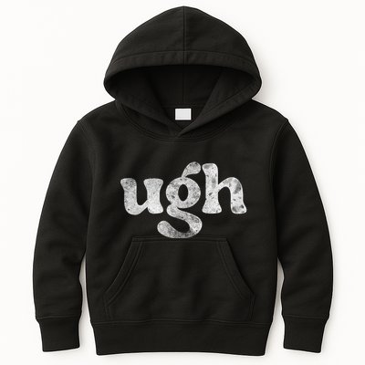 Funny Ugh Humorous Disgusted Women Sarcastic Humor Kids Hoodie