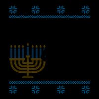 Funny Ugly Hanukkah Lets Get Lit Menorah 16oz Travel Tumbler