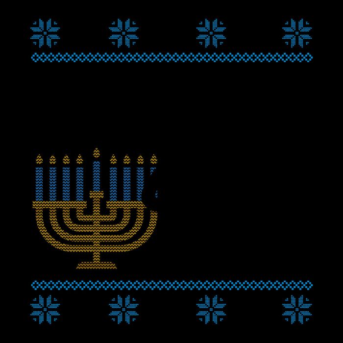 Funny Ugly Hanukkah Lets Get Lit Menorah 16oz Travel Tumbler