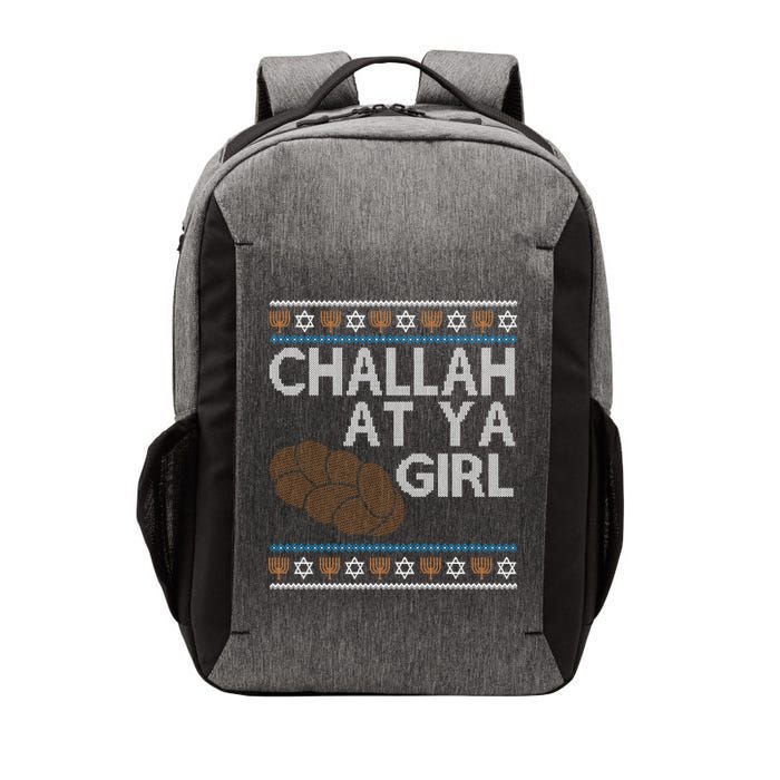 Funny Ugly Hanukkah Challah At Ya Girl Vector Backpack