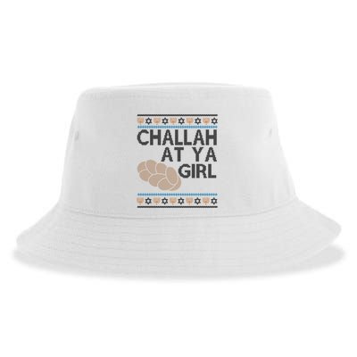 Funny Ugly Hanukkah Challah At Ya Girl Sustainable Bucket Hat