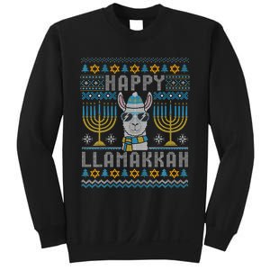 Funny Ugly Hanukkah Sweater Llama Llamakkah Gift Sweatshirt