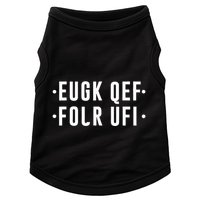 Fold Up Hidden Message F Off Funny Word Doggie Tank