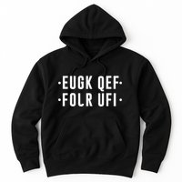 Fold Up Hidden Message F Off Funny Word Hoodie
