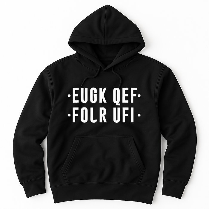 Fold Up Hidden Message F Off Funny Word Hoodie