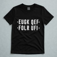 Fold Up Hidden Message F Off Funny Word T-Shirt