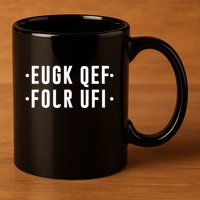 Fold Up Hidden Message F Off Funny Word 11oz C Handle Ceramic Mug
