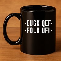 Fold Up Hidden Message F Off Funny Word 11oz C Handle Ceramic Mug