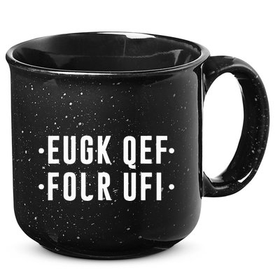 Fold Up Hidden Message F Off Funny Word 15oz Campfire Ceramic Mug