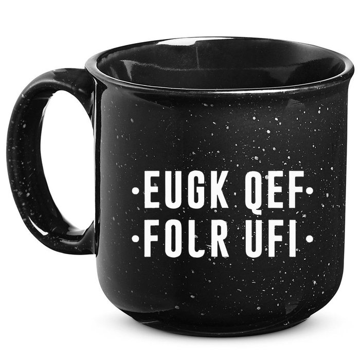 Fold Up Hidden Message F Off Funny Word 15oz Campfire Ceramic Mug