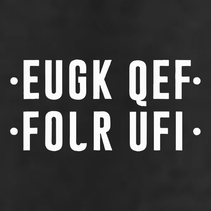 Fold Up Hidden Message F Off Funny Word Crop Fleece Hoodie