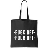 Fold Up Hidden Message F Off Funny Word Bag