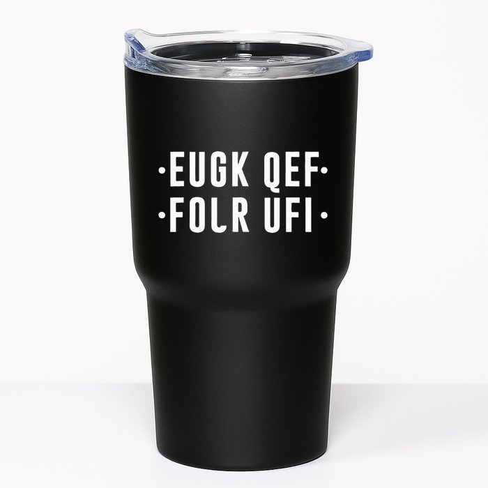 Fold Up Hidden Message F Off Funny Word Tumbler