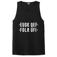 Fold Up Hidden Message F Off Funny Word PosiCharge Competitor Tank