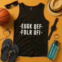 Fold Up Hidden Message F Off Funny Word Tank Top