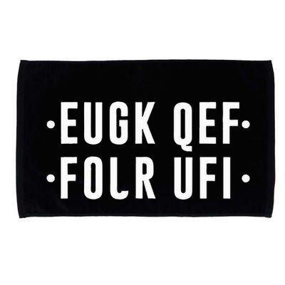 Fold Up Hidden Message F Off Funny Word Microfiber Hand Towel