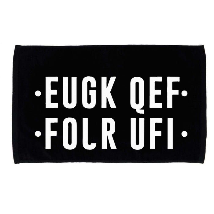 Fold Up Hidden Message F Off Funny Word Microfiber Hand Towel