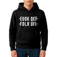 Fold Up Hidden Message F Off Funny Word Kids Hoodie