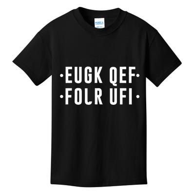 Fold Up Hidden Message F Off Funny Word Kids T-Shirt