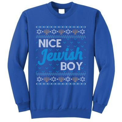 Funny Ugly Hanukkah Sweater Nice Jewish Boy Matching Sweatshirt