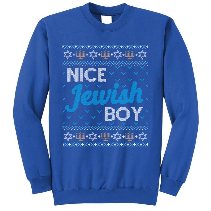 Funny Ugly Hanukkah Sweater Nice Jewish Boy Matching Sweatshirt