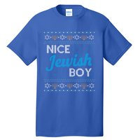 Funny Ugly Hanukkah Sweater Nice Jewish Boy Matching Tall T-Shirt