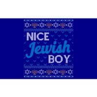 Funny Ugly Hanukkah Sweater Nice Jewish Boy Matching Bumper Sticker