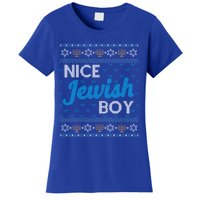 Funny Ugly Hanukkah Sweater Nice Jewish Boy Matching Women's T-Shirt