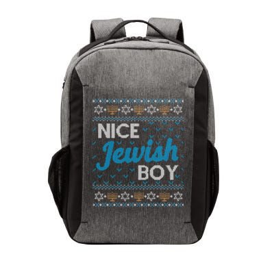 Funny Ugly Hanukkah Sweater Nice Jewish Boy Matching Vector Backpack