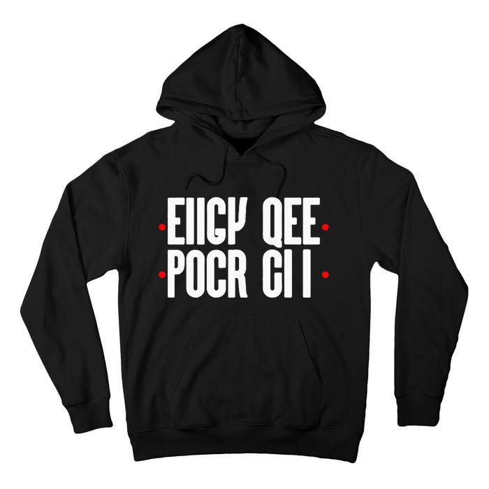 Fold Up Hidden Message Secret Message Tall Hoodie