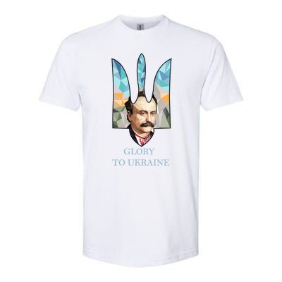 Franco Ukrainian Hero Glory To Ukraine Emblem Cute Gift Softstyle CVC T-Shirt